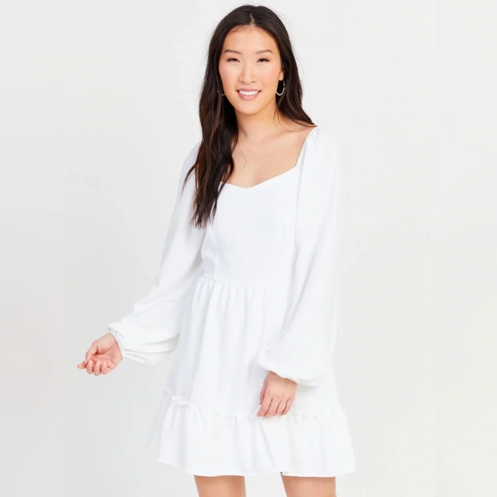 Altar’d State Green Sage Long Sleeve Mini Dress - Picture 6 of 8